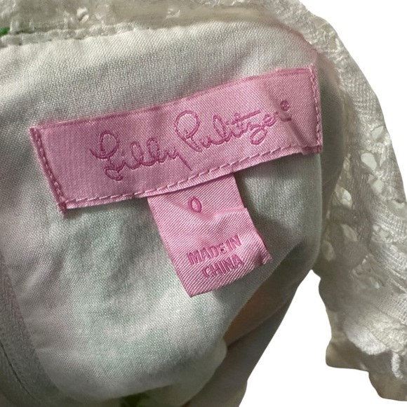 Lilly Pulitzer Womens Raegan Floral Lace Mini Dress Sz 0 Multicolor Sleeveless - Picture 8 of 8